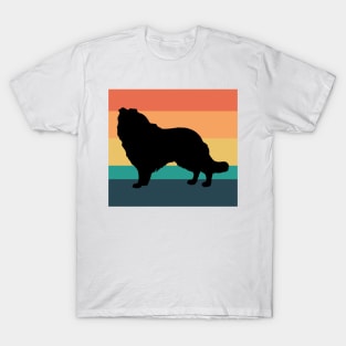 Collie Dog Vintage Sunset T-Shirt